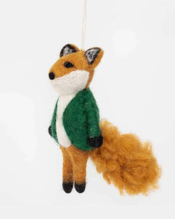 Fox In Green Jacket Weihnachtsbaumanhänger