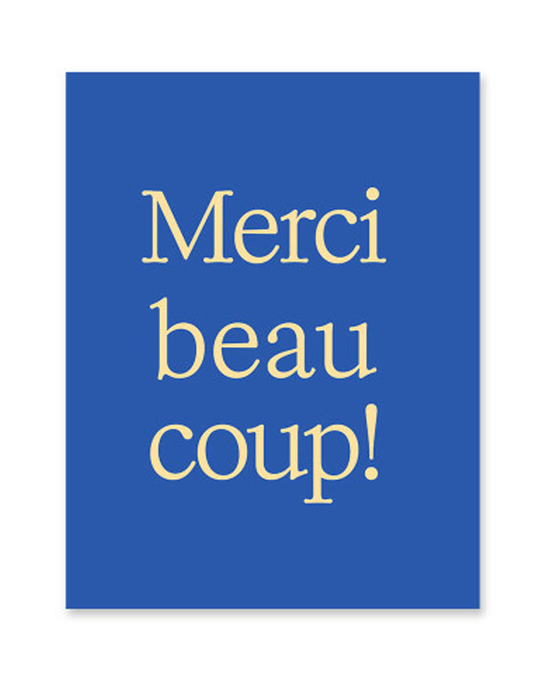 Merci Beaucoup! Postkarte