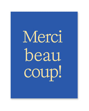 Merci Beaucoup! Postkarte
