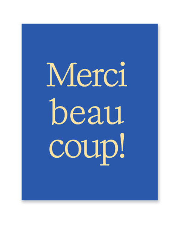Merci Beaucoup! Postkarte