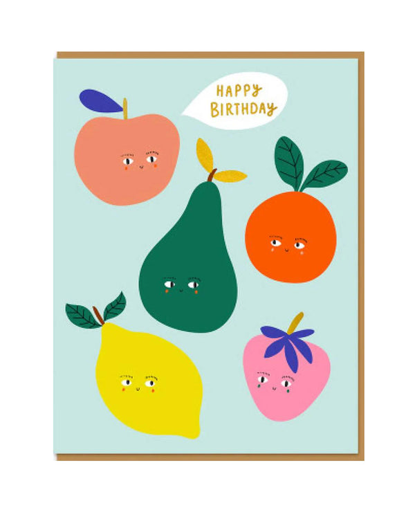 Aless Baylis Fruit Birthday Greeting Klappkarte