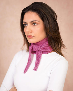 Kleiner Schal aus Wolle Fuchsia