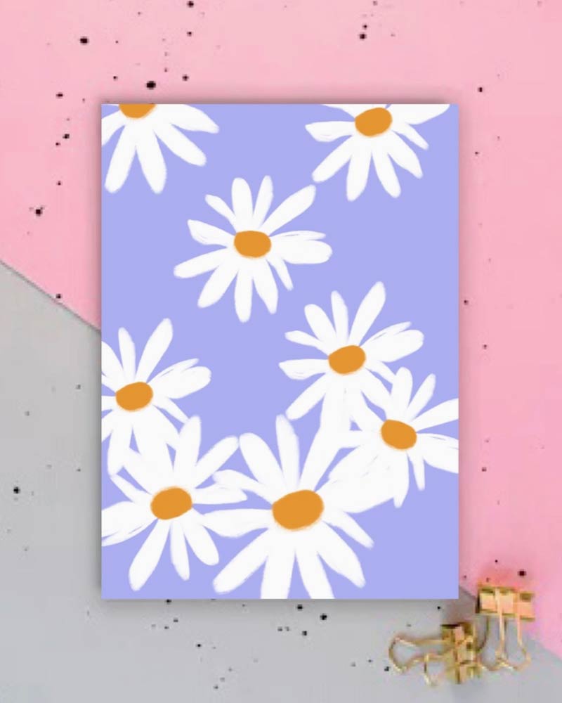 Gänseblümchen Postkarte