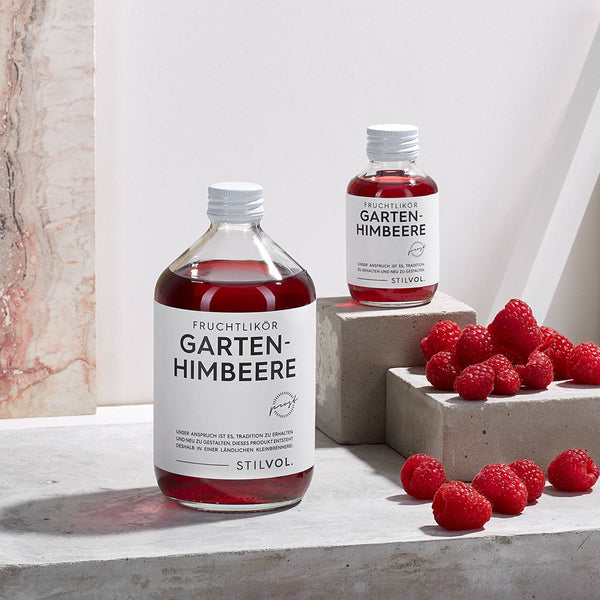 Stilvol. - Gartenhimbeere Fruchtlikör 19% Vol. 100ml