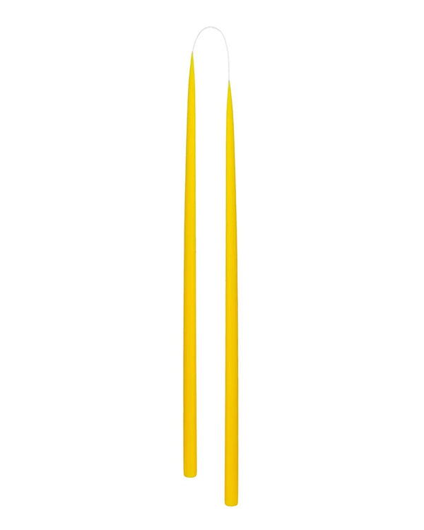 Slim Colored Candle Lemon Yellow (2er-Set)