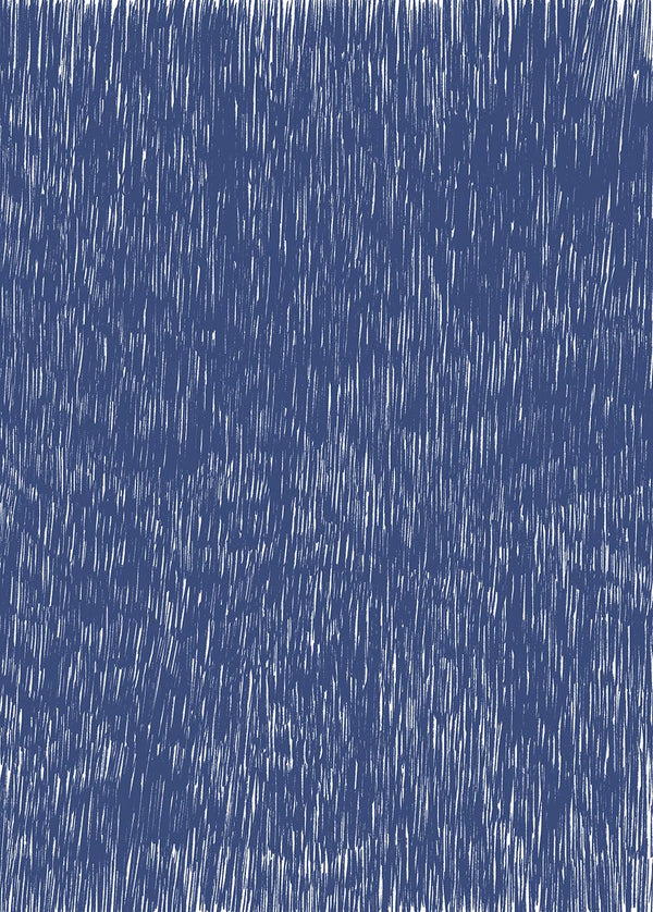 Holzschnitt Blau Geschenkpapier