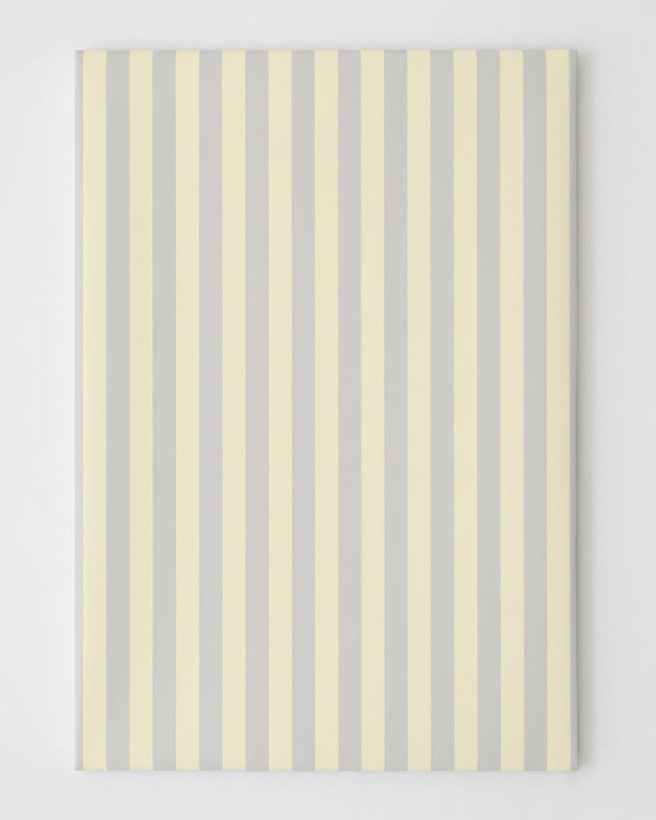 Hellgrau hellgelb Gestreiftes Geschenkpapier (3er Pack)