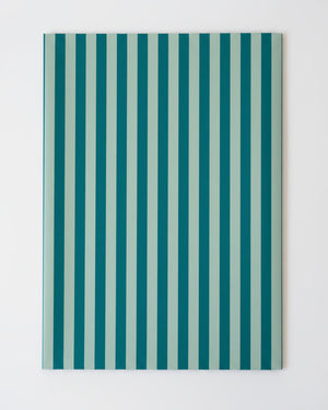 Mint Türkis Gestreiftes Geschenkpapier (3er Pack)