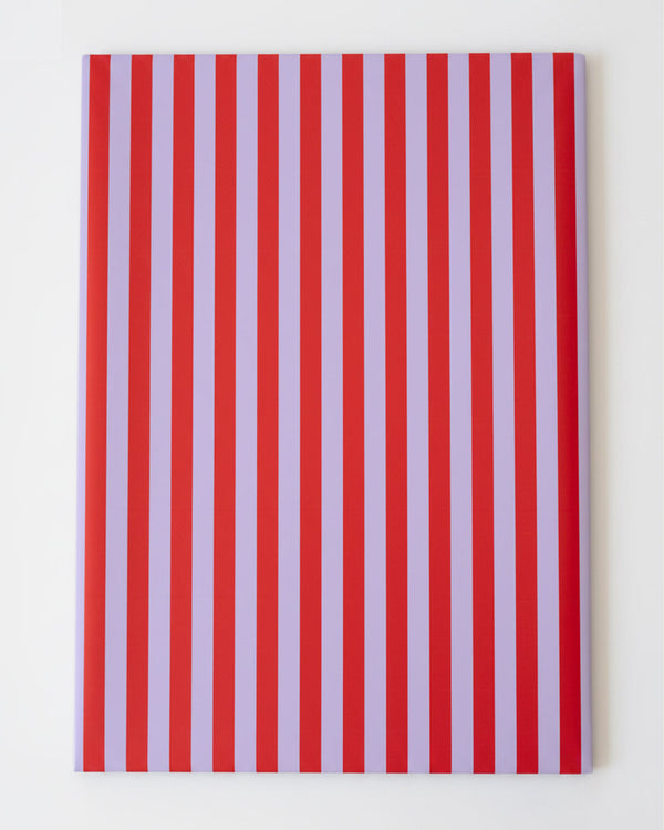 Rot Fliederfarbenes Gestreiftes Geschenkpapier (3er Pack)