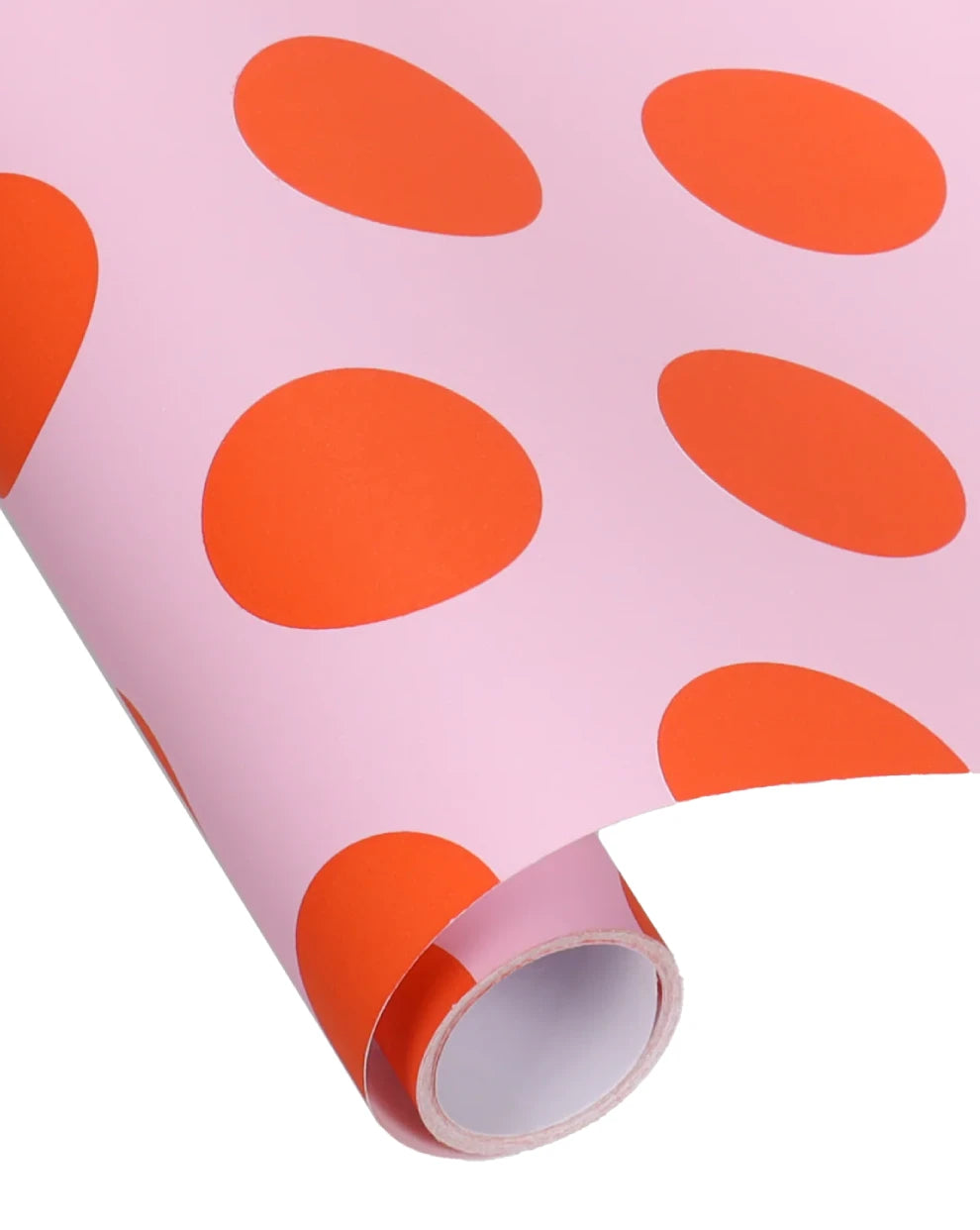 Geschenkpapierrolle Lottie Dottie Pink Blutorange 70x300cm