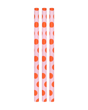 Geschenkpapierrolle Lottie Dottie Pink Blutorange 70x300cm