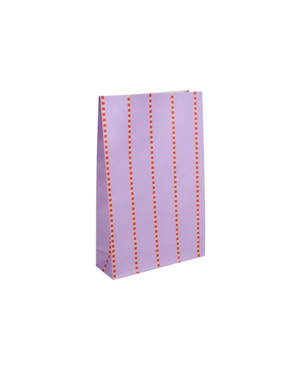 Geschenktüte Pyjama Stripes Lily Poppy Red Vanilla mit Boden (5er-Pack)