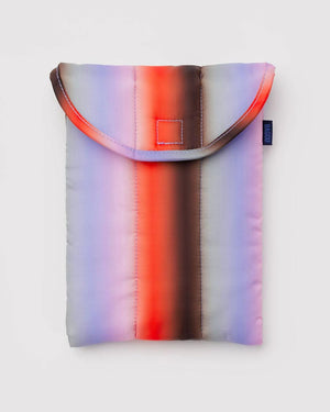 Baggu Puffy Laptop Sleeve 13"/14" Gradient Stripe Poppy & Lilac