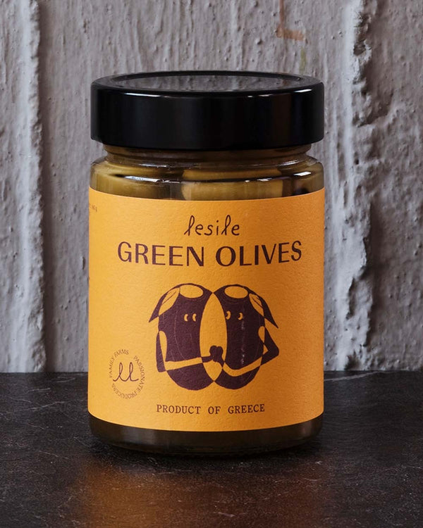 Lesile - BIO grüne, entsteinte Kalamata Oliven - 340/160g