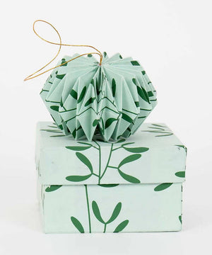 Origami Weihnachtsbaumanhänger Green