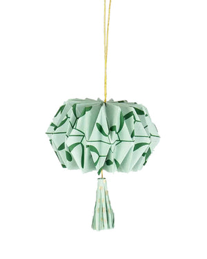 Origami Weihnachtsbaumanhänger Green