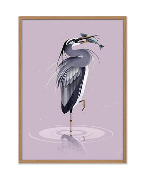 Dieter Braun Grey Heron Poster (50x70cm)