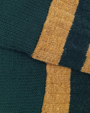 Bio-Lammwollsocken lang - Honig-Grün