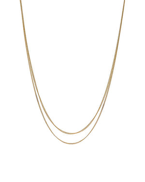 Le Double Grumetta Kette Gold