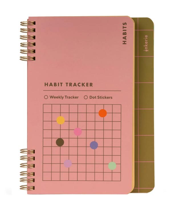 Habit & Goals Tracker Notebook mit Stickern