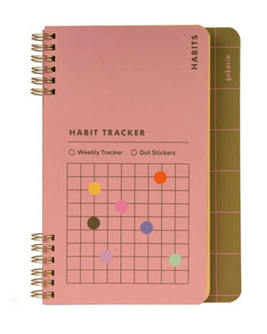 Habit & Goals Tracker Notebook mit Stickern