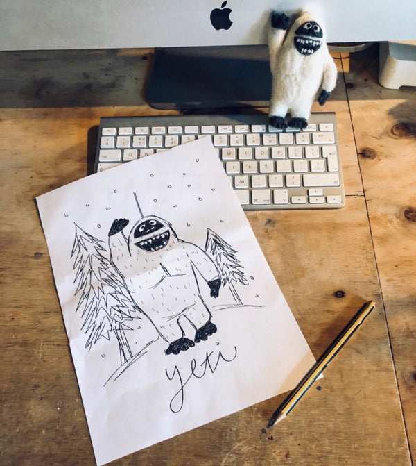 Yeti Filzanhänger