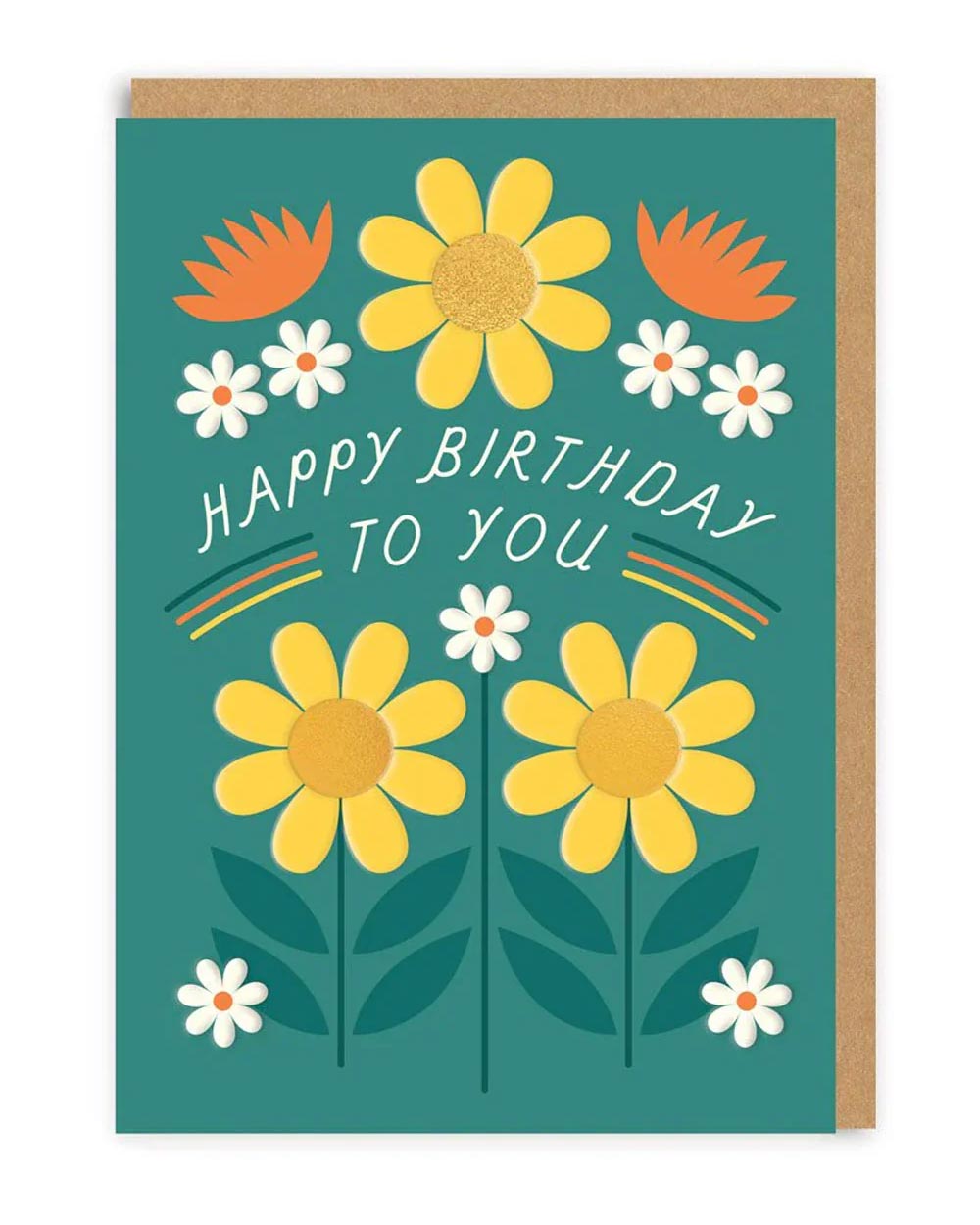 Happy Birthday To You Floral Klappkarte