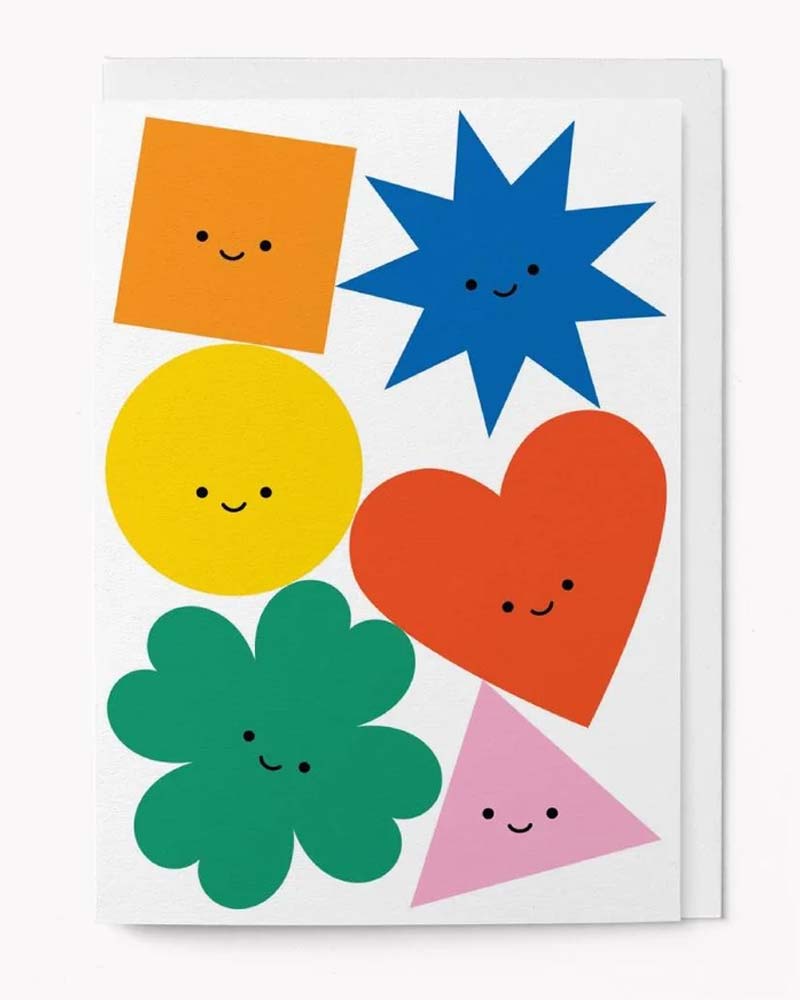 Happy Shapes Klappkarte