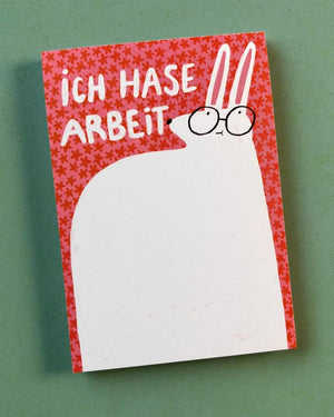 Ich Hase Arbeit Block - Slinga Illustration