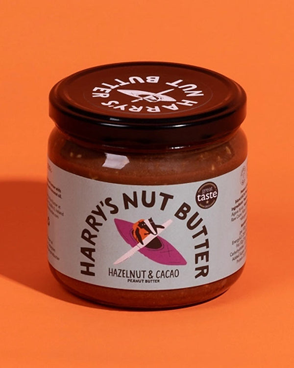 Harry's Nut Butter – Haselnuss Kakao - 330g: Glas mit preisgekrönter Nussbutter, ideal für Frühstück, Porridge, Smoothies oder als Backzutat. Veganer Aufstrich aus Irland.