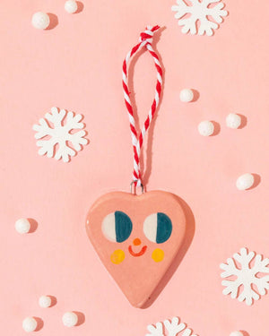 Keramikanhänger Pink Heart