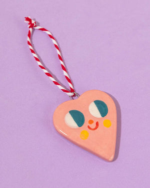 Keramikanhänger Pink Heart