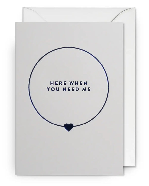 Lagom Design - Postco Here When You Need Me Klappkarte