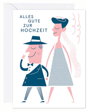 Alles Gute zur Hochzeit Karte