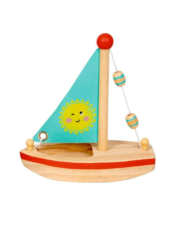 Kleines Holzsegelboot - Sonne