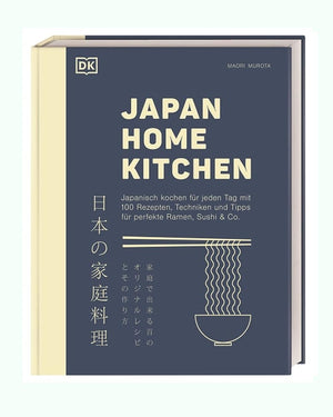 Cover des Kochbuchs Japan Home Kitchen von Maori Murota, mit 100 japanischen Alltagsrezepten und Tipps für Ramen, Sushi und mehr.