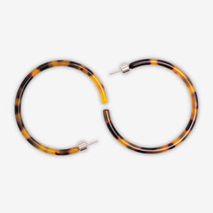 Sasstie - Hoop Dark Cheetah Ohrringe
