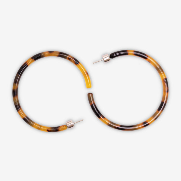 Sasstie - Hoop Dark Cheetah Ohrringe
