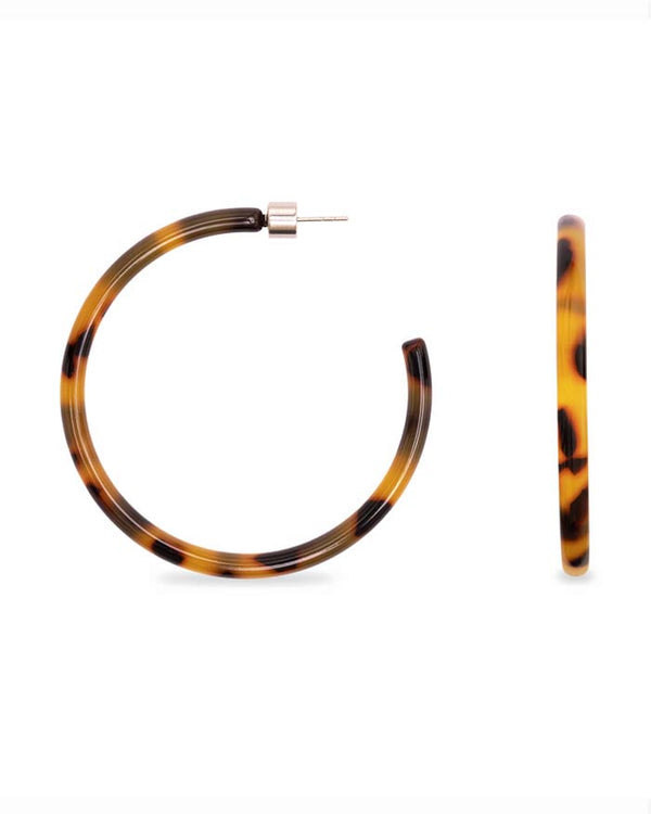 Sasstie - Hoop Dark Cheetah Ohrringe