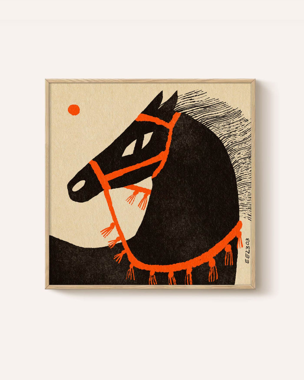 Horse Portrait Poster (50x50cm)