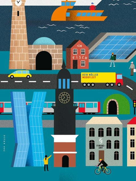 Hamburg Erklärbuch Poster