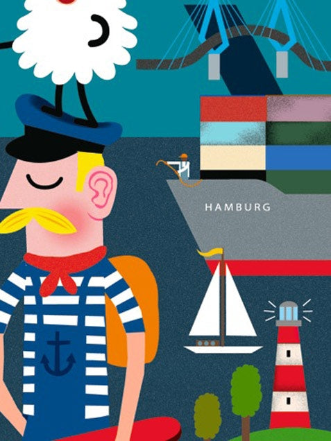 Hamburg Erklärbuch Poster