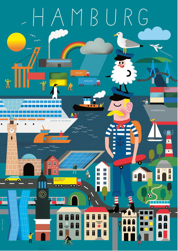 Hamburg Erklärbuch Poster