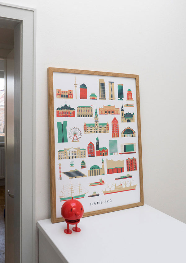 Hamburg Sehenswürdigkeiten Poster