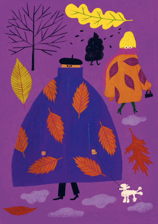 Fall Postkarte