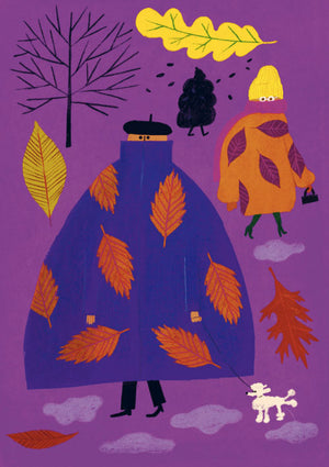 Fall Postkarte
