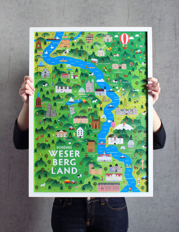 Schönes Weserbergland Poster (50 x 70 cm)