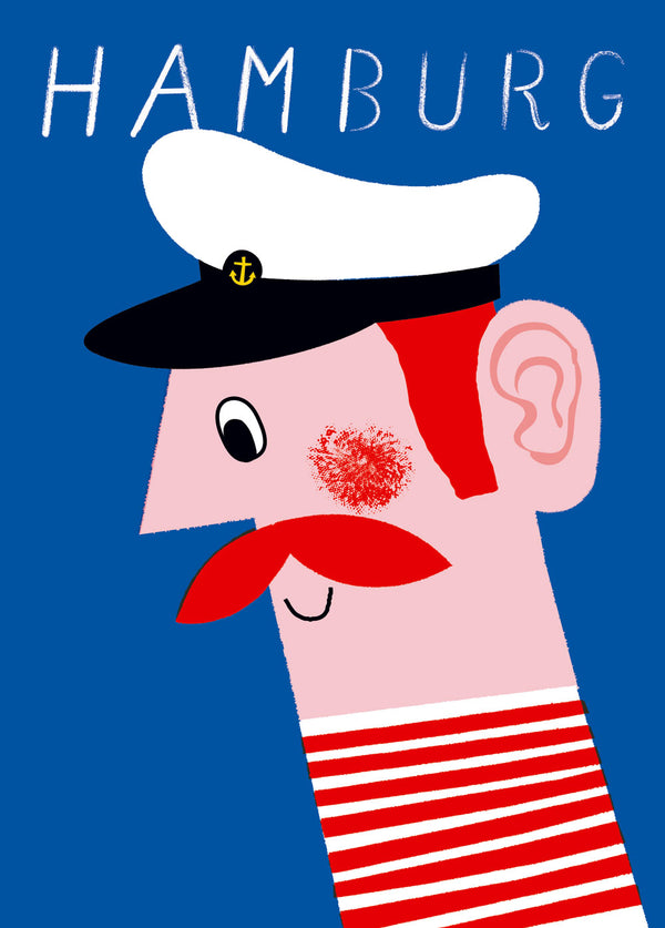 Hamburg Jörn Blau Poster (Din A3)
