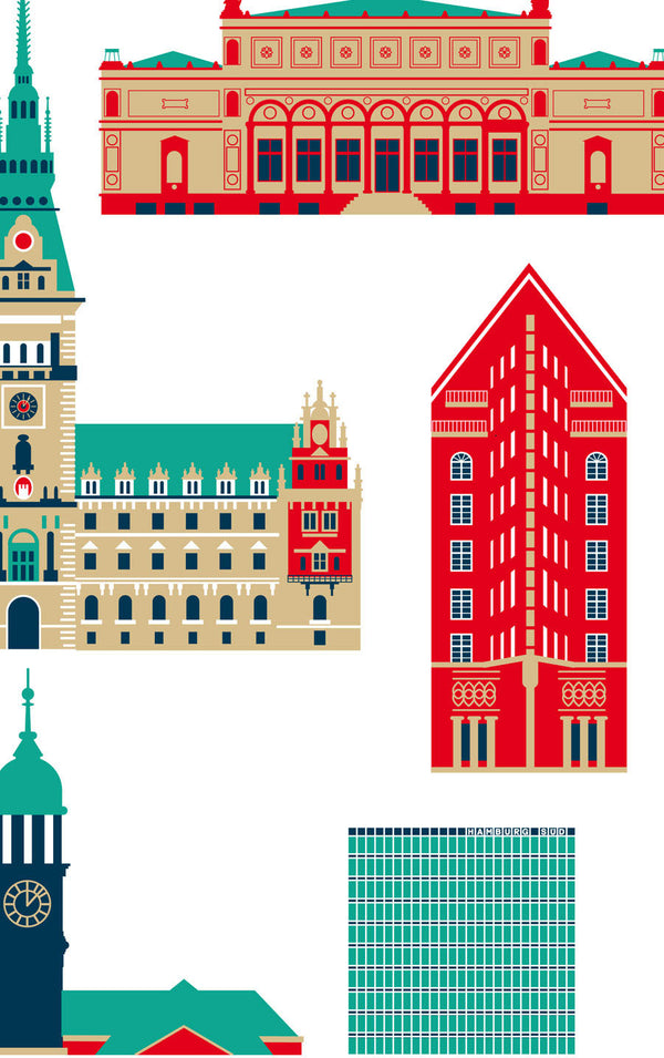 Hamburg Sehenswürdigkeiten Postkarte