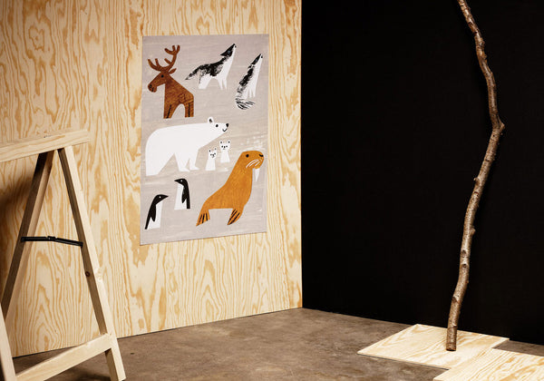 Winter Animals Poster